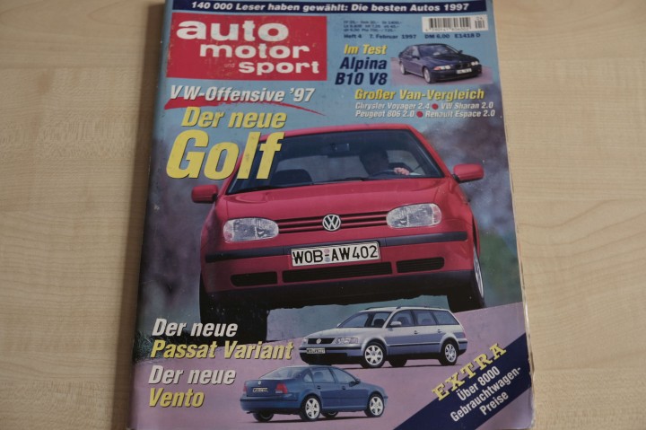 Deckblatt Auto Motor und Sport (04/1997)